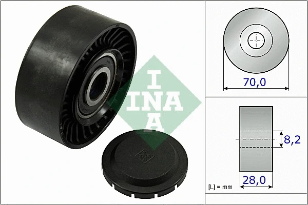 Deflection/Guide Pulley, V-ribbed belt (532 0468 10)