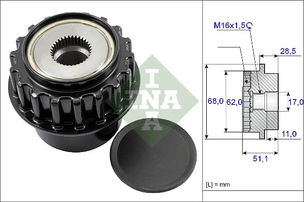 Alternator Freewheel Clutch (535 0175 10)