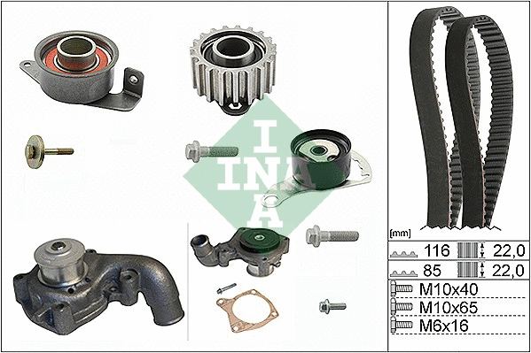 Water Pump & Timing Belt Kit (530 0104 32)