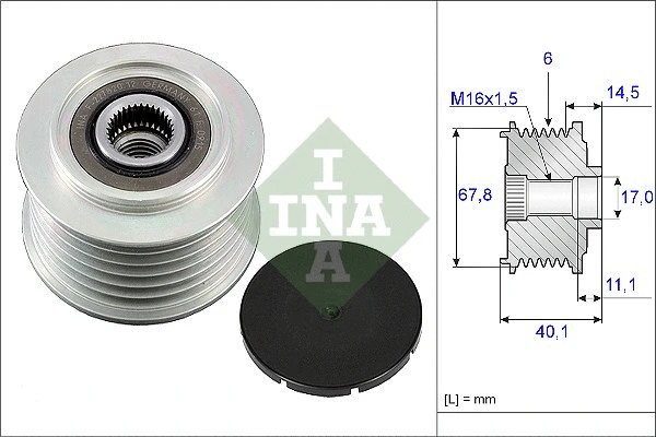 Alternator Freewheel Clutch (535 0052 10)
