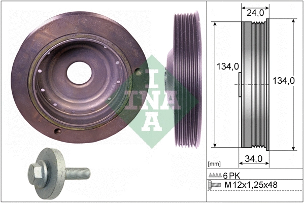 Belt Pulley Set, crankshaft (544 0091 20)