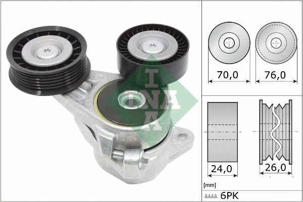 Belt Tensioner, V-ribbed belt (534 0309 10)