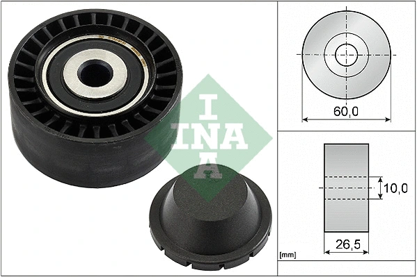 Deflection/Guide Pulley, V-ribbed belt (532 0331 10)
