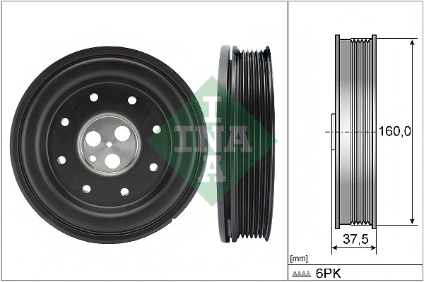Belt Pulley, crankshaft (544 0134 10)
