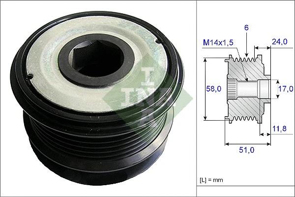 Alternator Freewheel Clutch (535 0196 10)