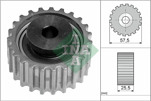 Deflection/Guide Pulley, timing belt (532 0387 20)