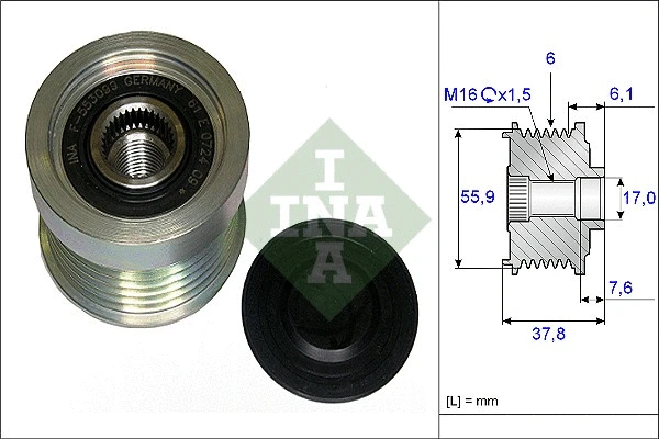 Alternator Freewheel Clutch (535 0072 10)