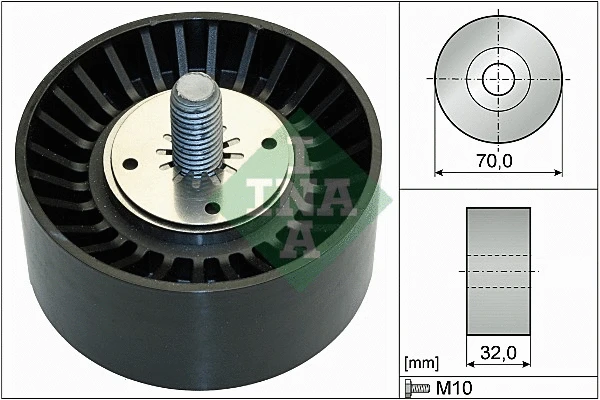 Deflection/Guide Pulley, V-ribbed belt (532 0735 10)
