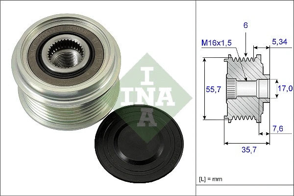 Alternator Freewheel Clutch (535 0077 10)