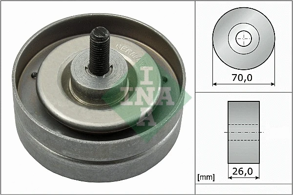 Deflection/Guide Pulley, V-ribbed belt (532 0789 10)