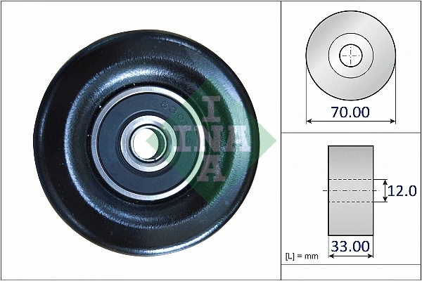 Deflection/Guide Pulley, V-ribbed belt (532 0995 10)