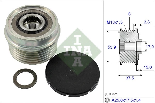 Alternator Freewheel Clutch (535 0223 10)