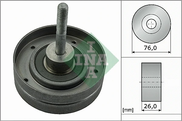 Deflection/Guide Pulley, V-ribbed belt (532 0351 30)