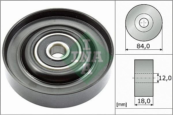 Deflection/Guide Pulley, V-ribbed belt (532 0785 10)