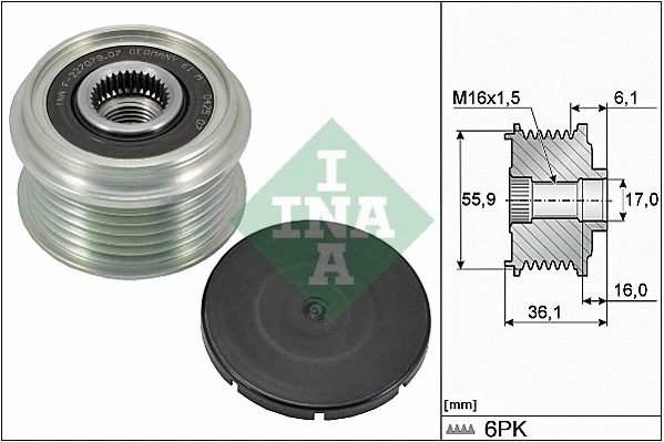 Alternator Freewheel Clutch (535 0026 10)