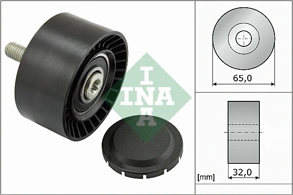 Deflection/Guide Pulley, V-ribbed belt (532 0660 10)