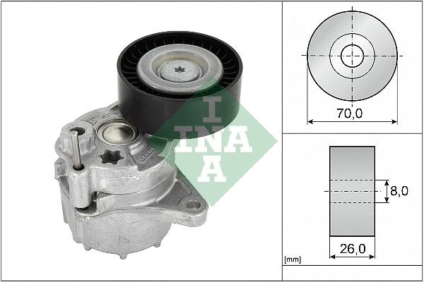 Belt Tensioner, V-ribbed belt (534 0481 10)