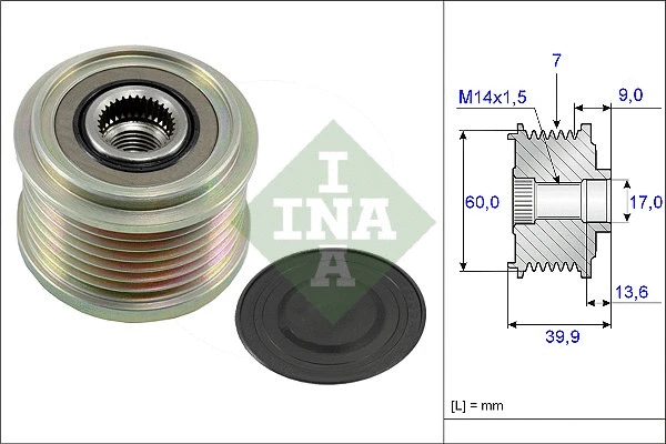 Alternator Freewheel Clutch (535 0215 10)