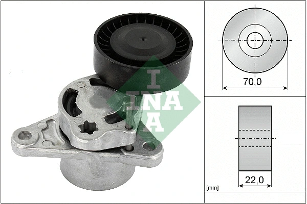Belt Tensioner, V-ribbed belt (534 0709 10)