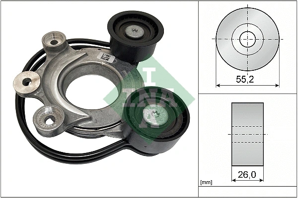 Belt Tensioner, V-ribbed belt (534 0827 10)