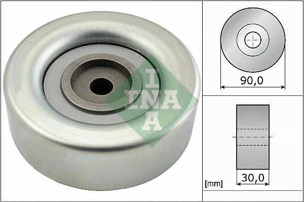Deflection/Guide Pulley, V-ribbed belt (532 0693 10)