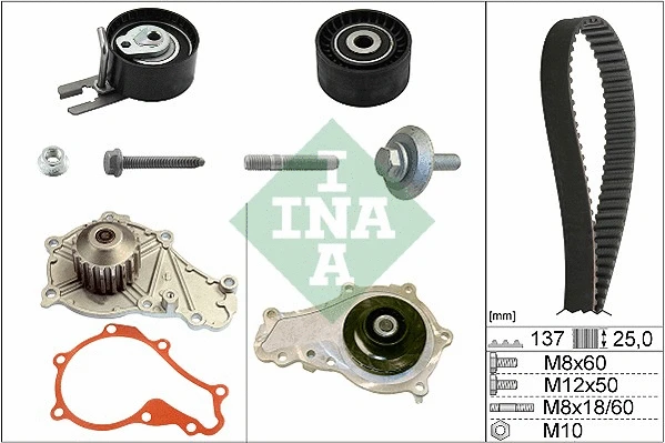 Water Pump & Timing Belt Kit (530 0375 30)