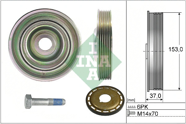 Belt Pulley Set, crankshaft (544 0097 21)