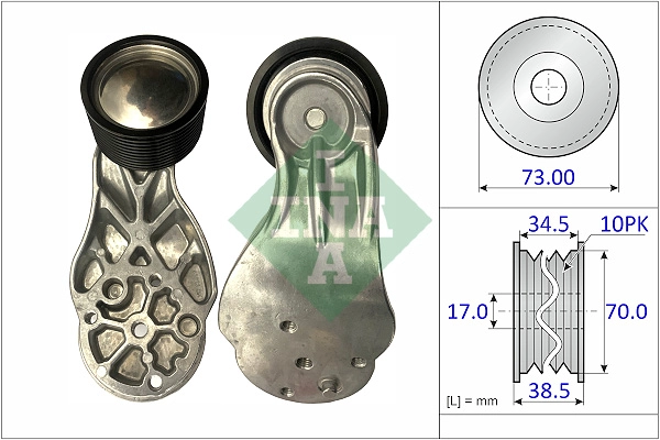 Tensioner Pulley, V-ribbed belt