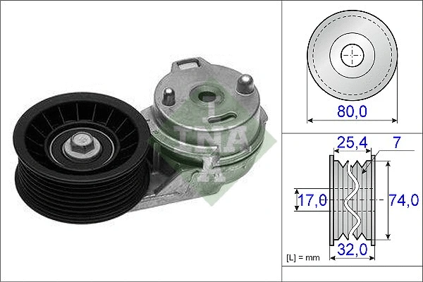 Belt Tensioner, V-ribbed belt (534 0385 10)