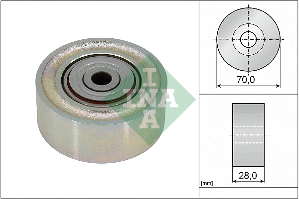 Deflection/Guide Pulley, V-ribbed belt (532 0934 10)