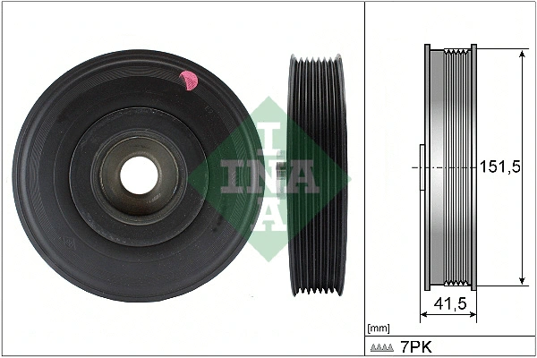 Belt Pulley, crankshaft (544 0088 10)