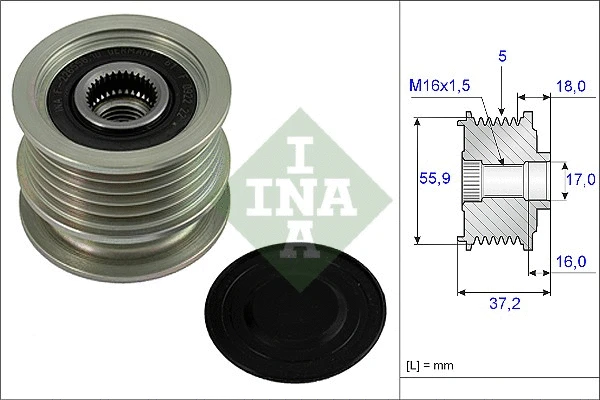 Alternator Freewheel Clutch (535 0009 10)