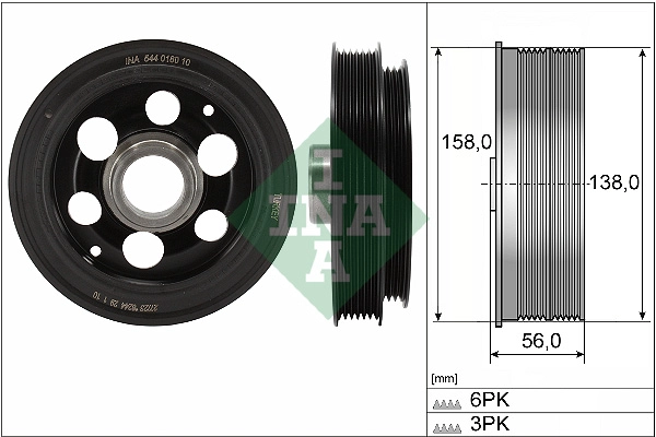 Belt Pulley, crankshaft (544 0180 10)