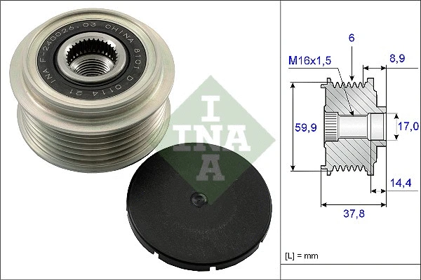 Alternator Freewheel Clutch (535 0135 10)