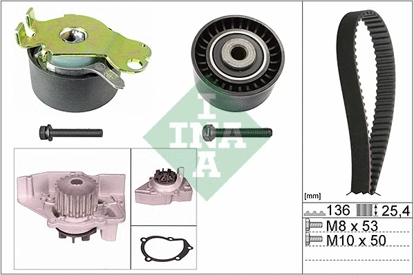 Water Pump & Timing Belt Kit (530 0236 30)