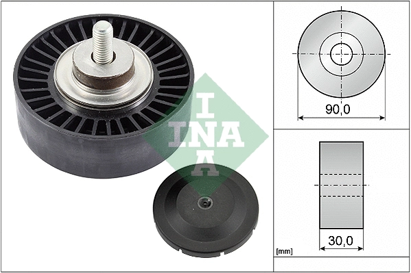 Deflection/Guide Pulley, V-ribbed belt (532 0752 10)