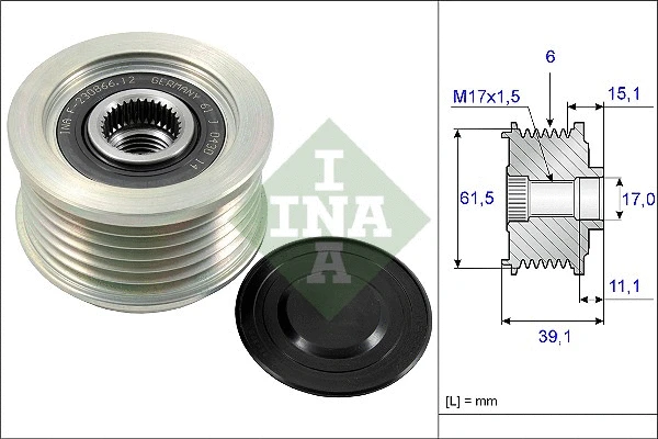 Alternator Freewheel Clutch (535 0144 10)