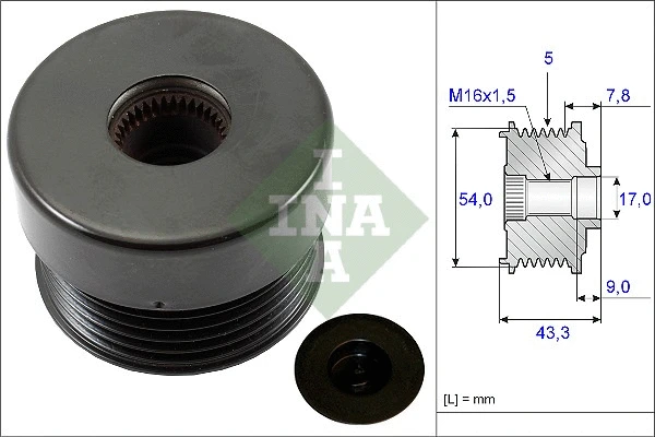 Alternator Freewheel Clutch (535 0172 10)