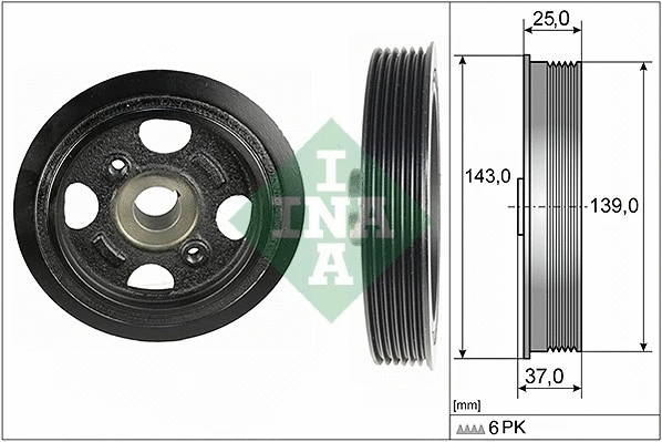 Belt Pulley, crankshaft (544 0109 10)