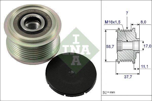 Alternator Freewheel Clutch (535 0128 10)