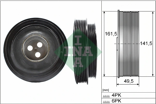 Belt Pulley, crankshaft (544 0166 10)