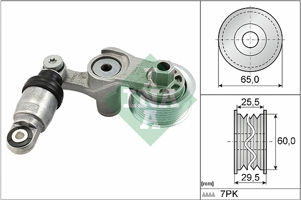 Belt Tensioner, V-ribbed belt (534 0586 10)