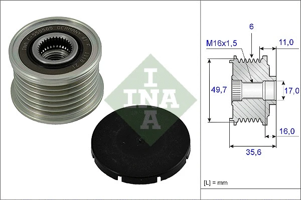 Alternator Freewheel Clutch (535 0016 10)