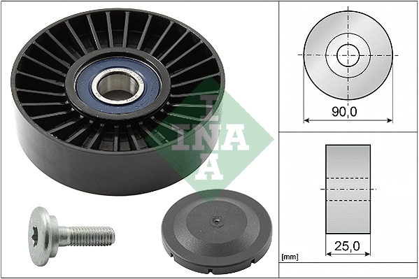 Deflection/Guide Pulley, V-ribbed belt (532 0138 10)