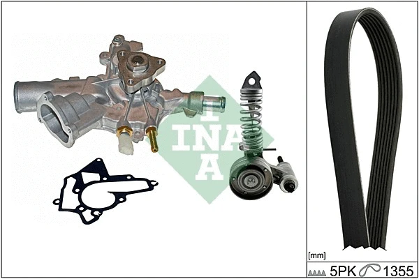 Water Pump + V-Ribbed Belt Kit (529 0010 30)