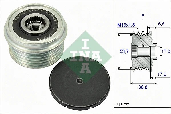 Alternator Freewheel Clutch (535 0074 10)