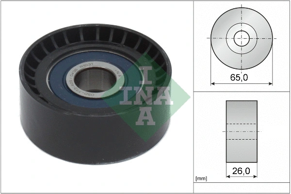 Deflection/Guide Pulley, V-ribbed belt (532 0666 10)