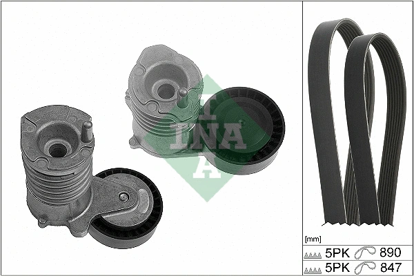 V-Ribbed Belt Set (529 0492 10)