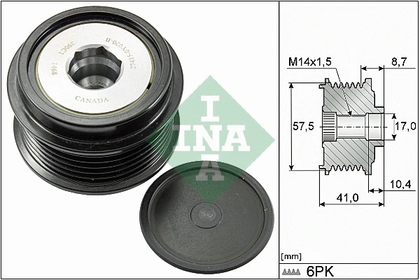 Alternator Freewheel Clutch (535 0282 10)