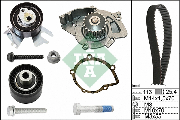 Water Pump & Timing Belt Kit (530 0558 31)